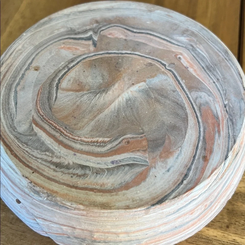 Southwestern design Swirlware stone candle burner pottery